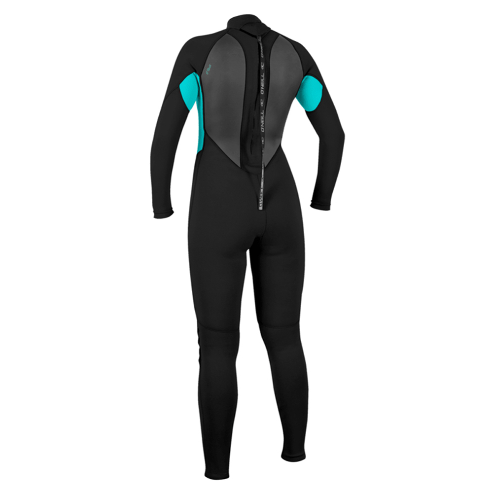 Oneill Reactor 2 fullsuit 3/2 mm femme noir/bleu fermeture arrière 2