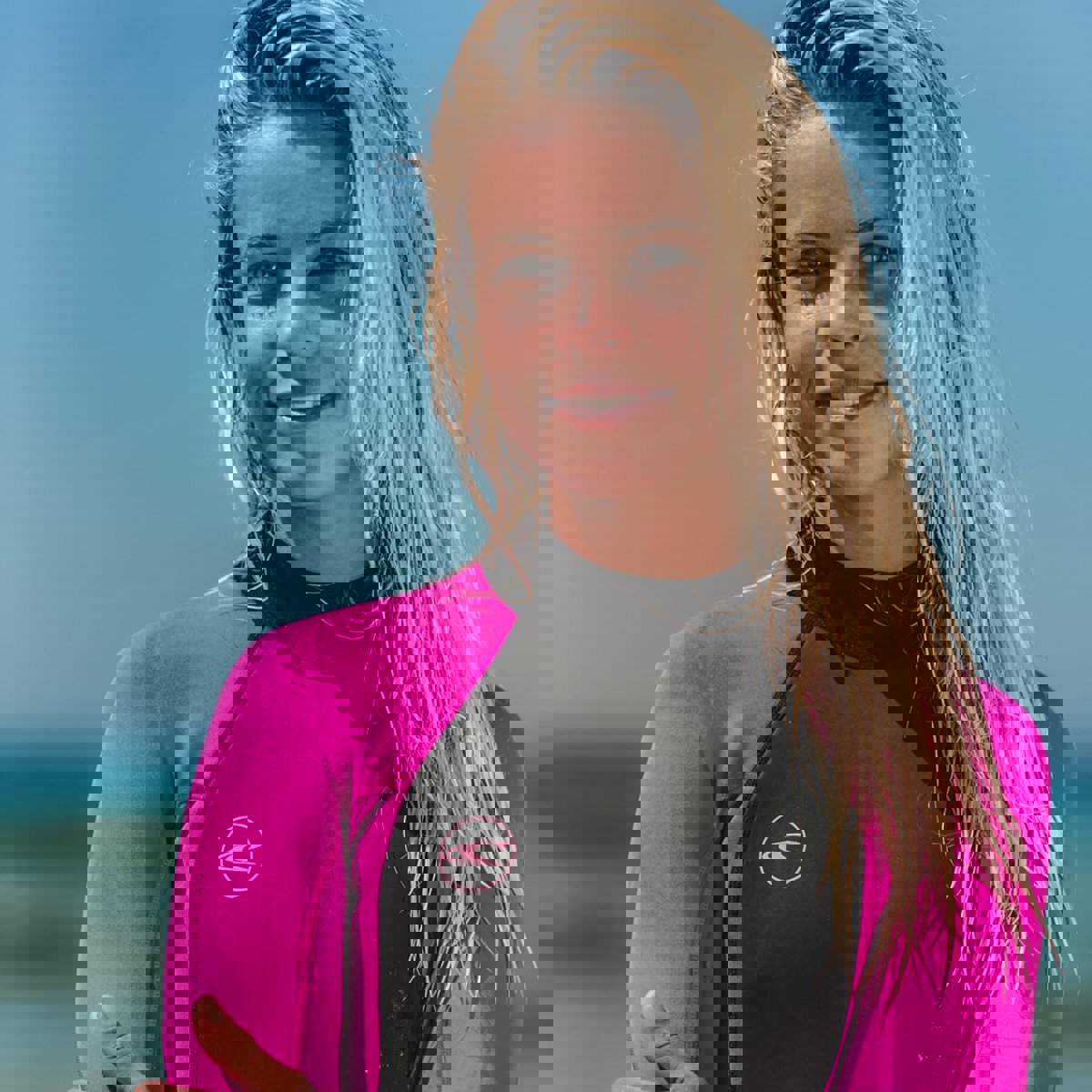 Oneill Reactor-2 3/2mm fullsuit femme noir/rose fermeture dos 20