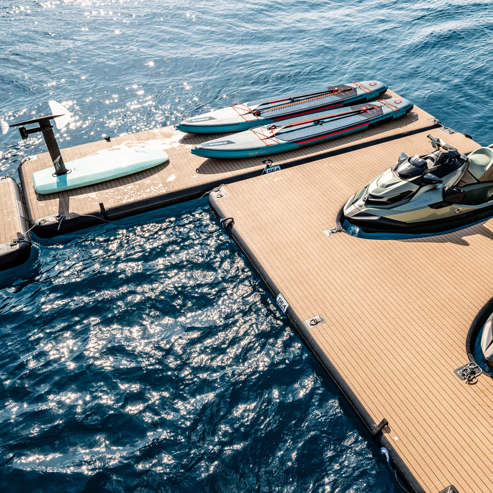 SeaRaft Teak deck noir medium plateforme gonflable 14