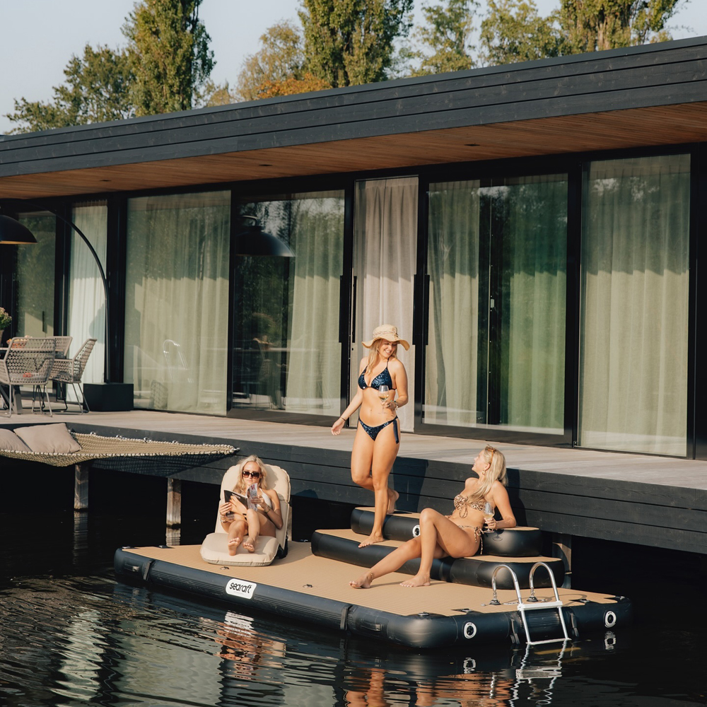 SeaRaft Teak deck noir medium plateforme gonflable 6