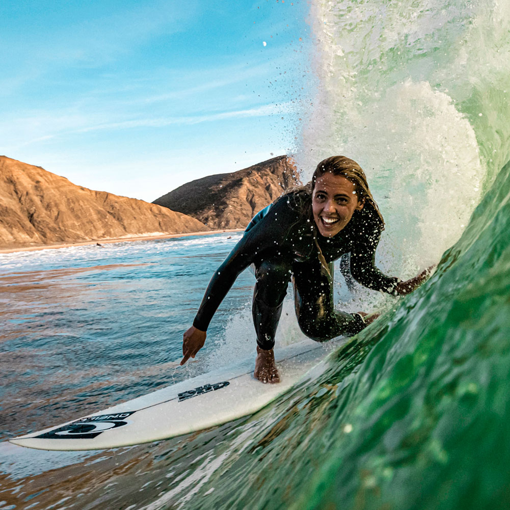 Oneill Hyperfreak 5/4+ chestzip combinaison femme noire 4