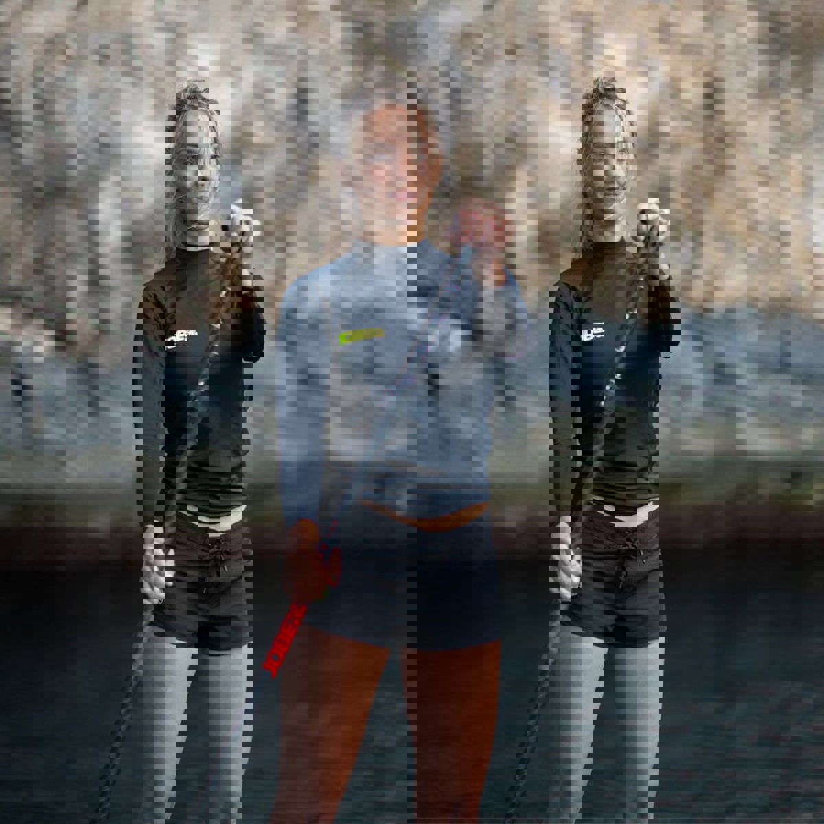 Jobe lycra manches longues femme bleu nuit 6