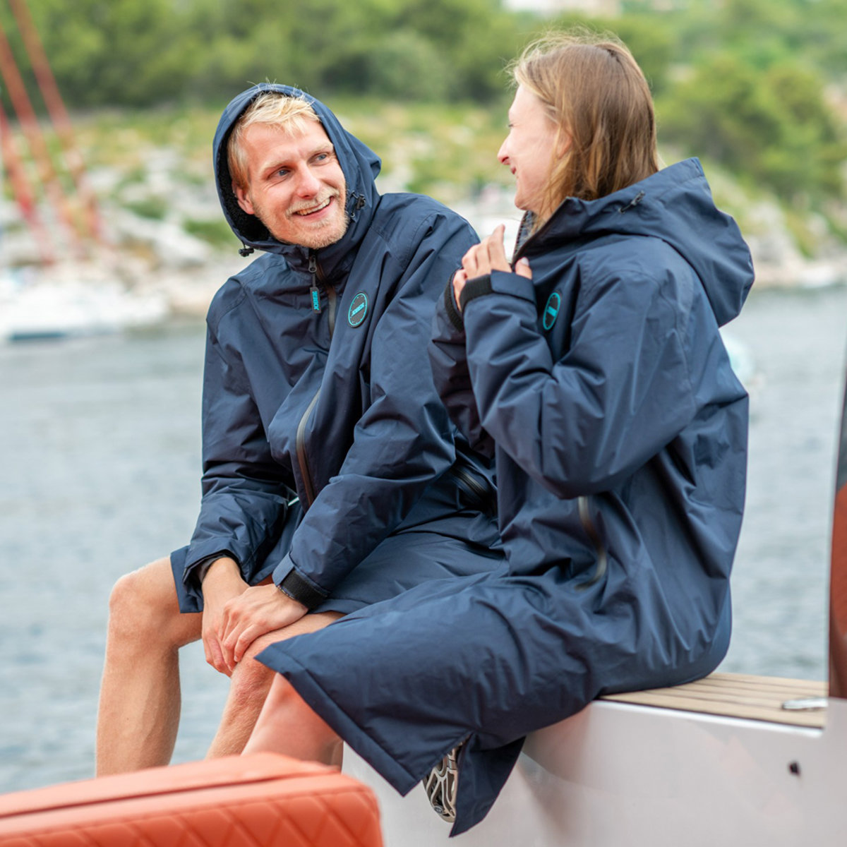 Jobe Reva Poncho unisexe bleu 12