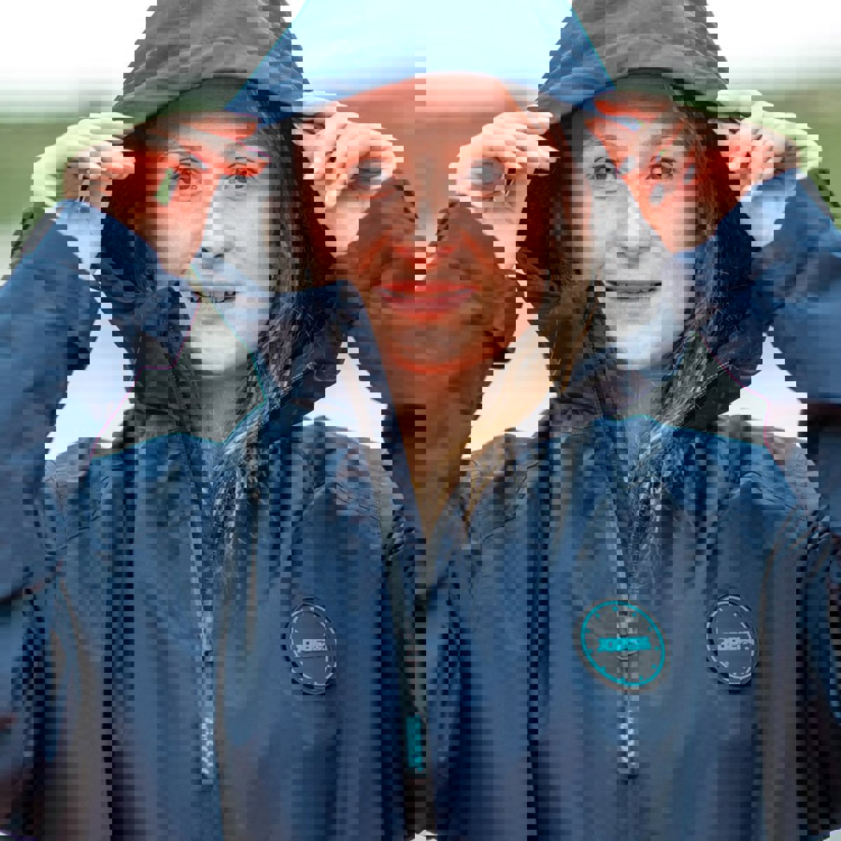 Jobe Reva Poncho unisexe bleu 13