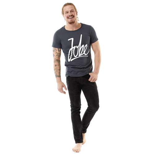 Jobe t-shirt homme Script gris 2