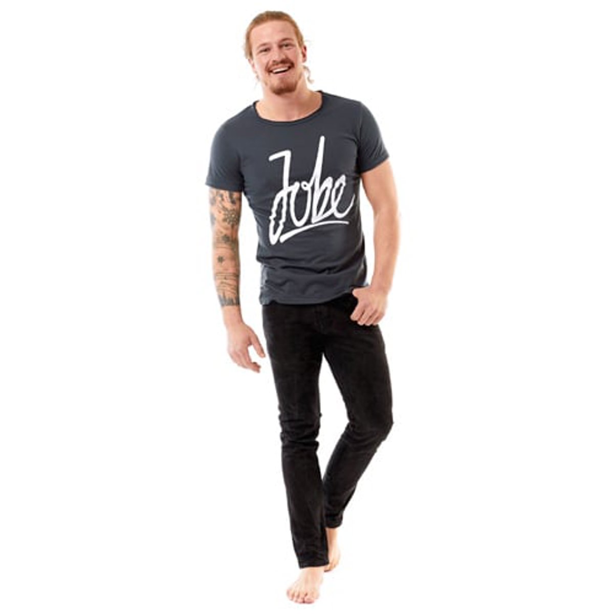 Jobe t-shirt homme Script gris 5