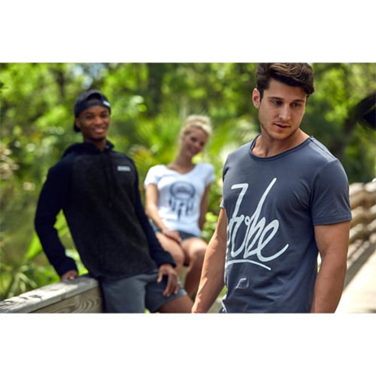 Jobe t-shirt homme Script gris 7