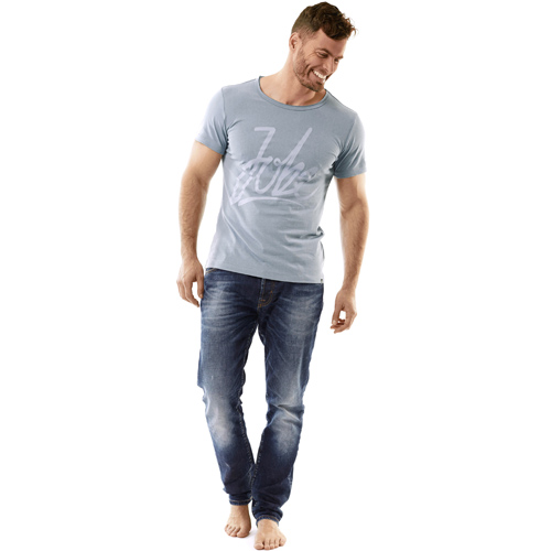 Jobe t-shirt homme Script fog bleu 2