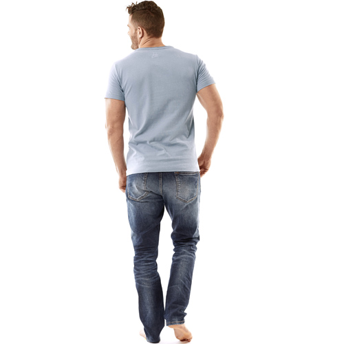 Jobe t-shirt homme Script fog bleu 3