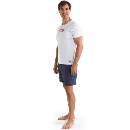 Jobe casual logo t shirt homme blanc 2