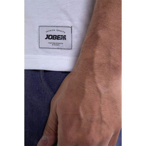 Jobe casual logo t shirt homme blanc 3