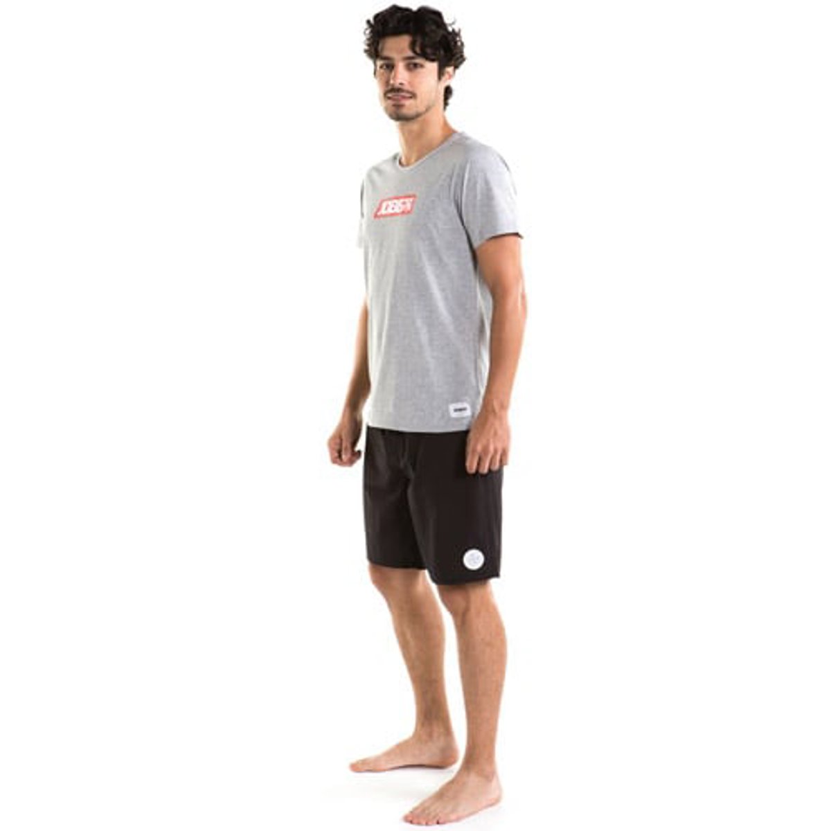 Jobe casual logo t shirt homme gris 6