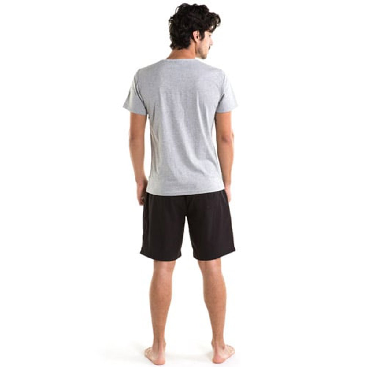 Jobe casual logo t shirt homme gris 8