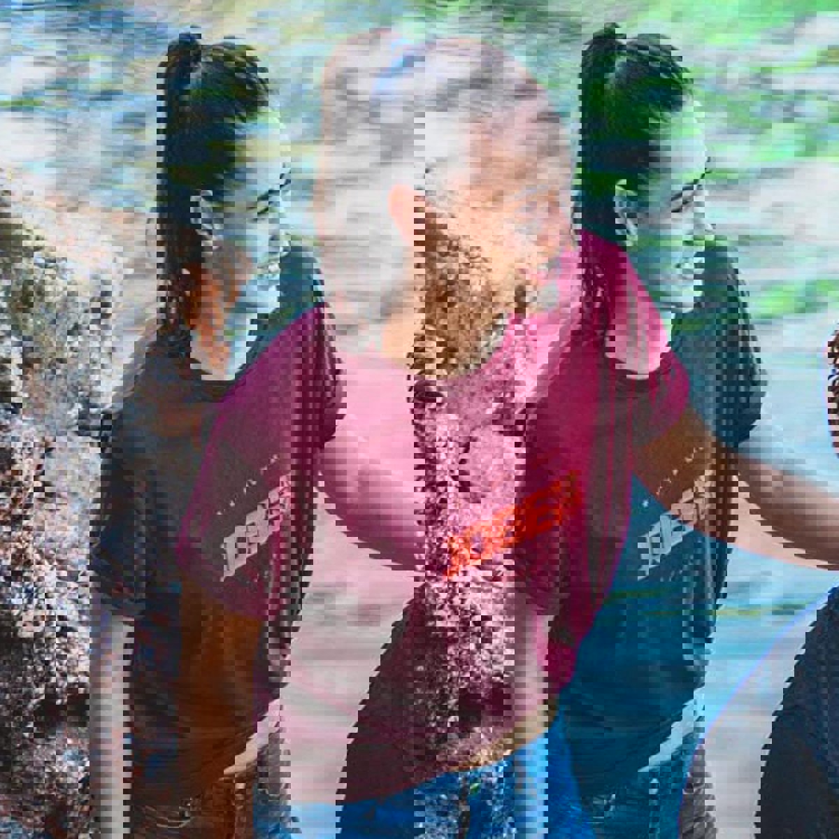 Jobe casual t-shirt burgundy 4