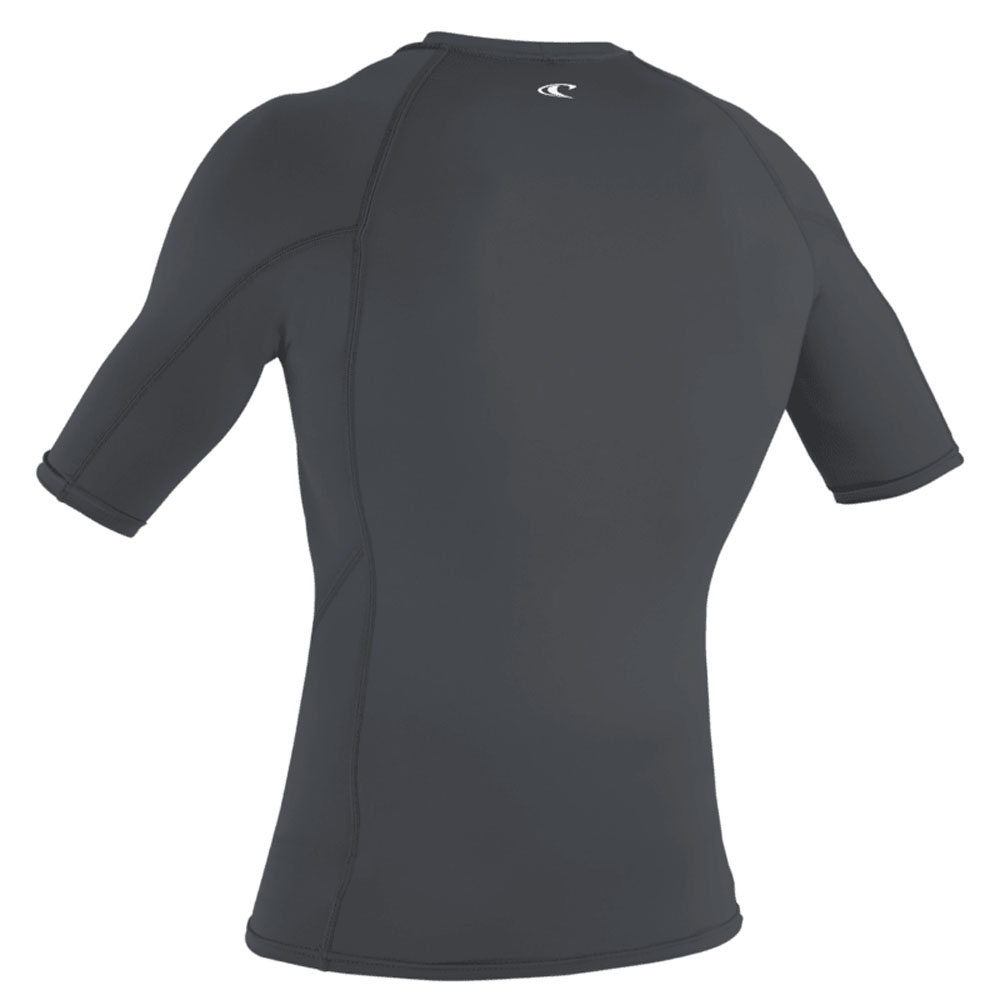 Basic rash guard manches courtes homme gris