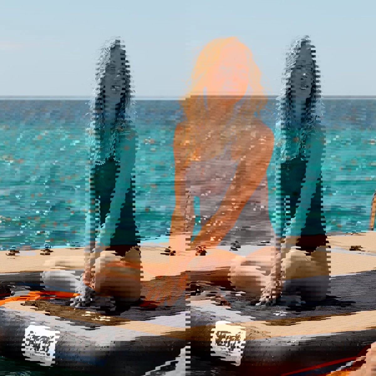 SeaRaft Diamond deck noir large plateforme gonflable 16