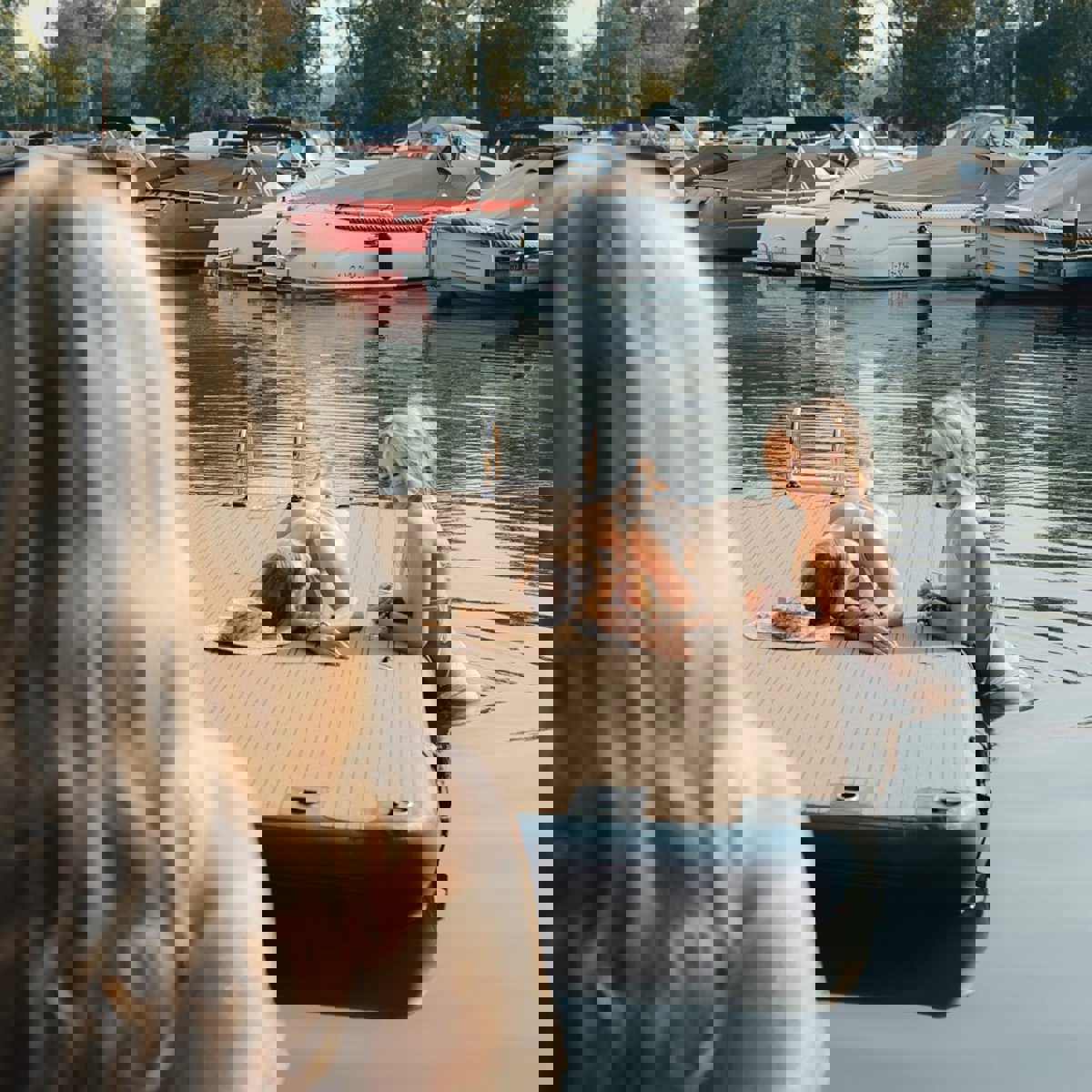 SeaRaft Diamond deck noir large plateforme gonflable 19