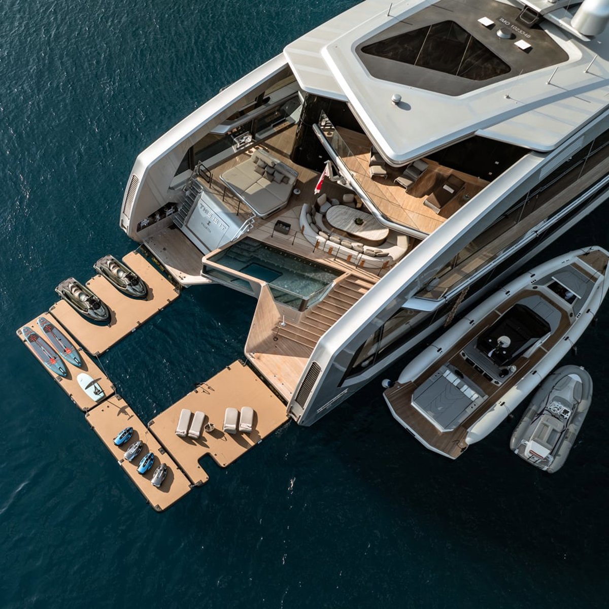 SeaRaft Diamond deck noir large plateforme gonflable 25