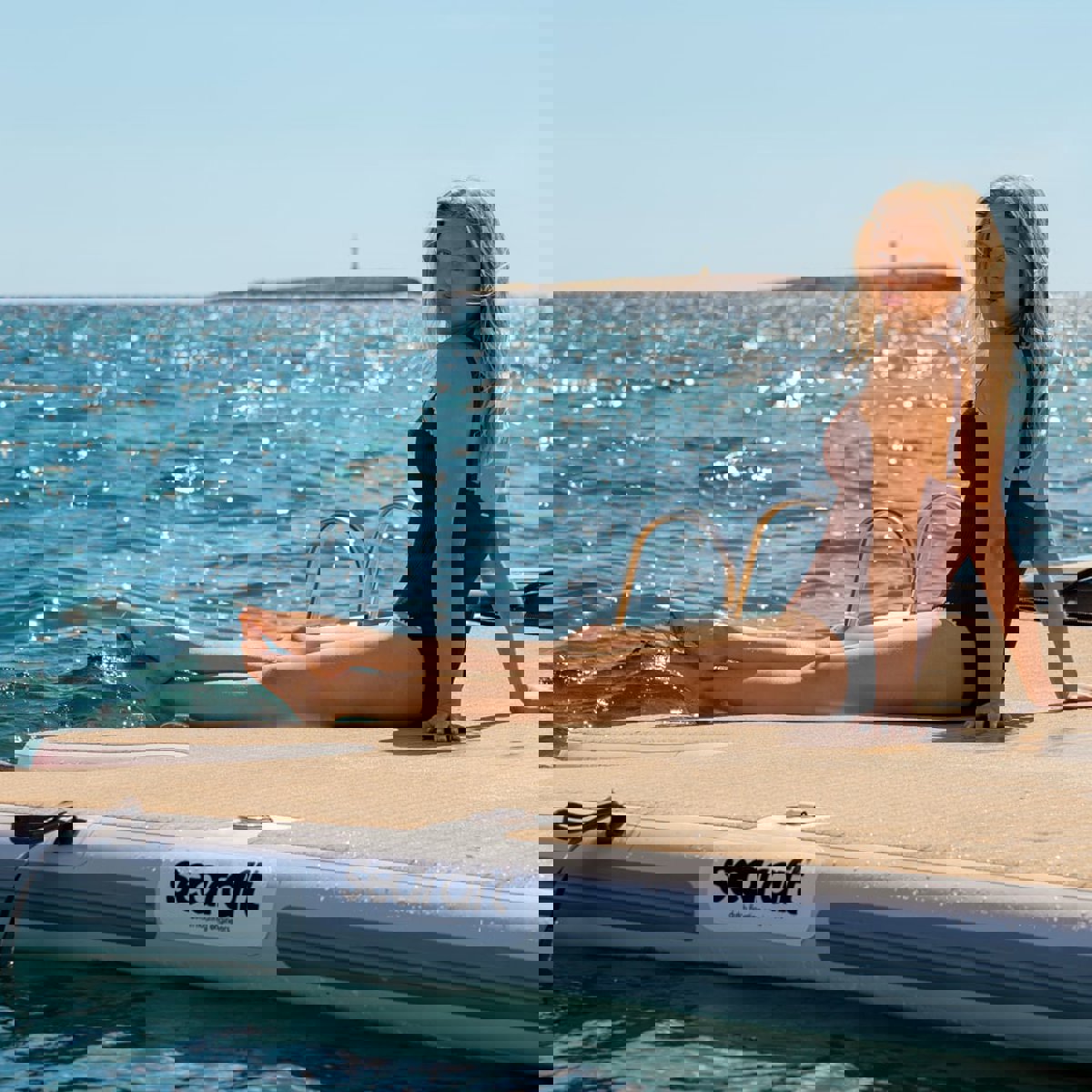 SeaRaft Diamond deck gris large plateforme gonflable 20