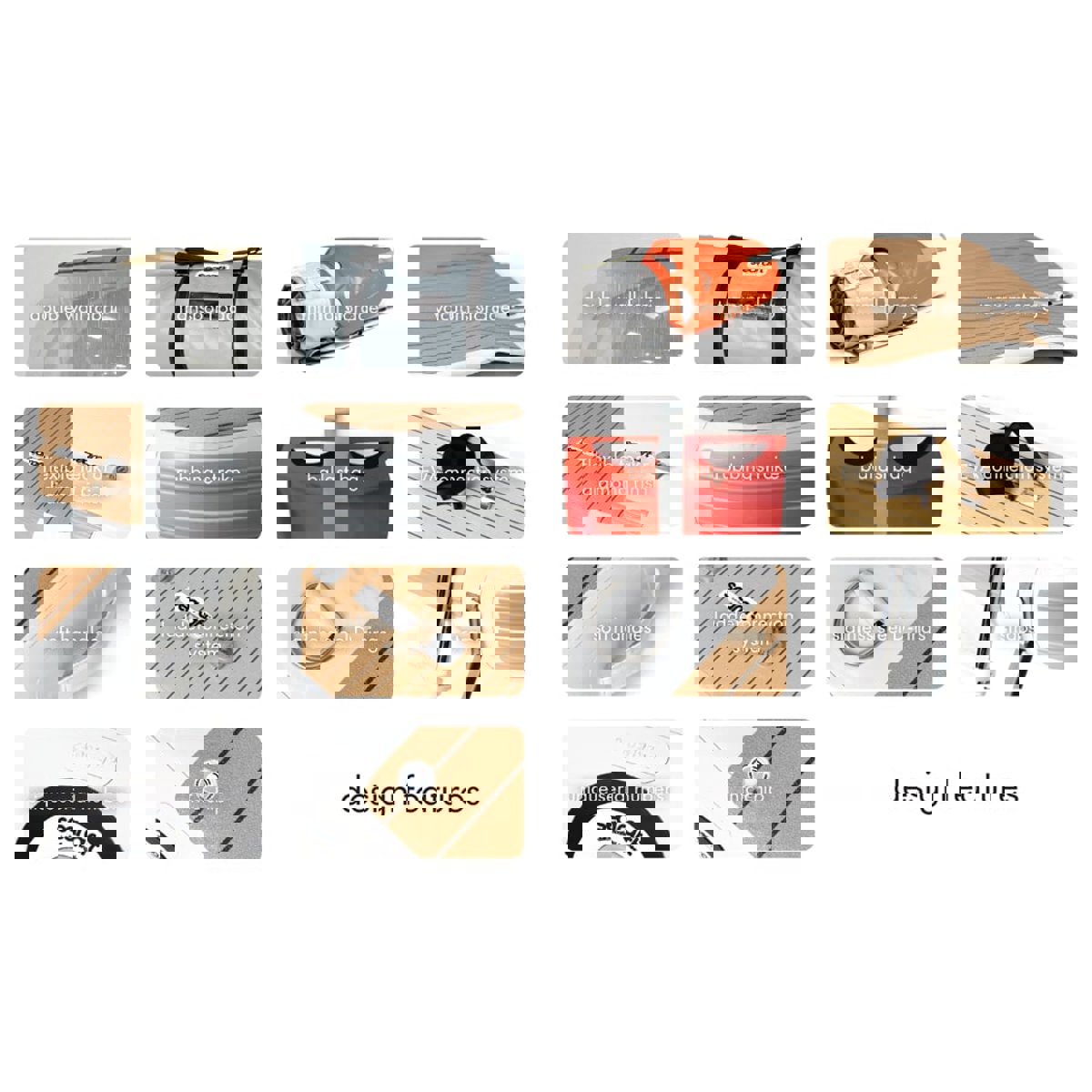 SeaRaft Teak deck noir large plateforme gonflable 18