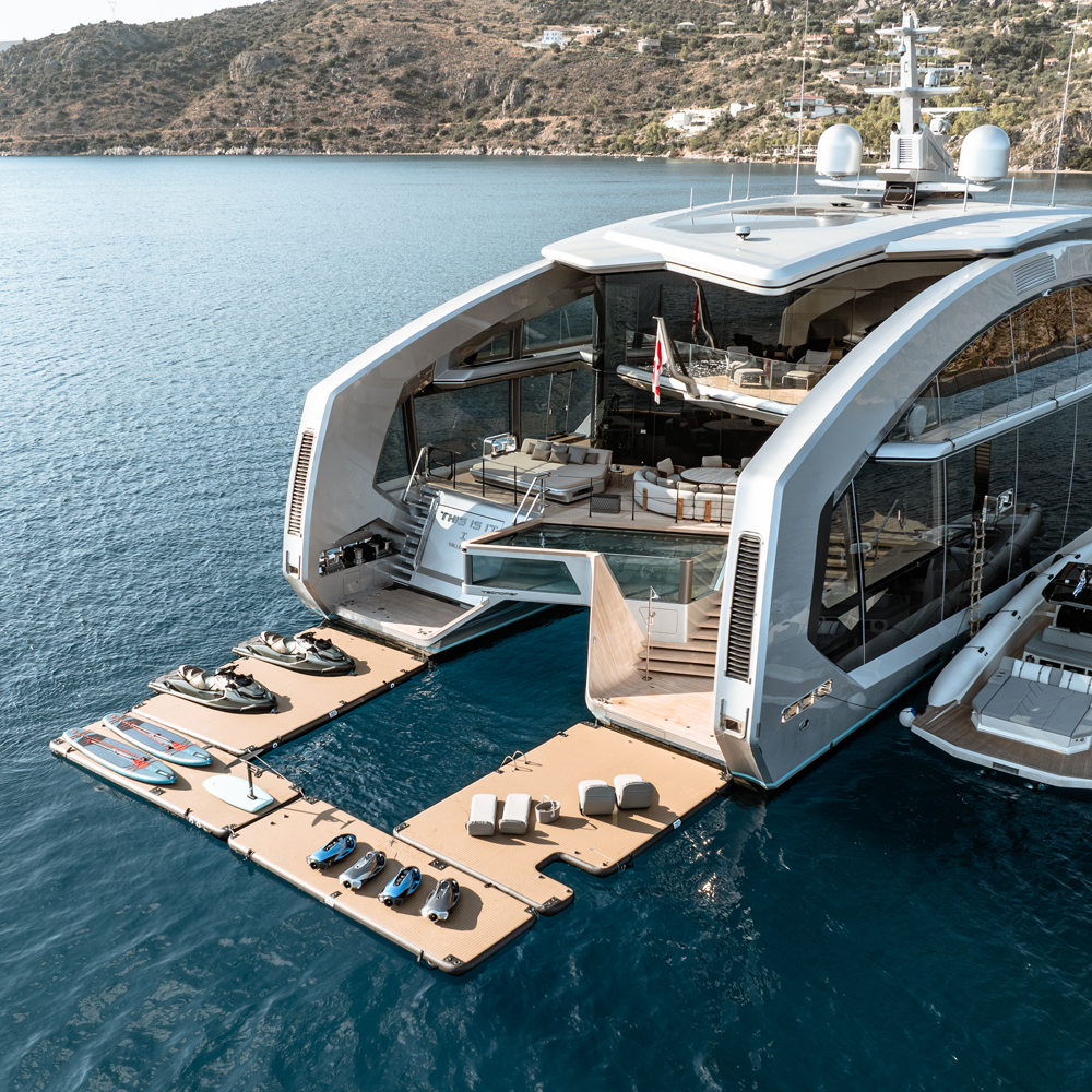 SeaRaft Teak deck noir x-large plateforme gonflable 17