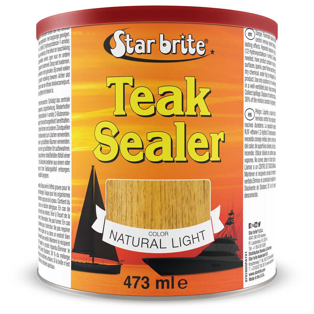 huile de teck sealer tropical natural light 473 ml