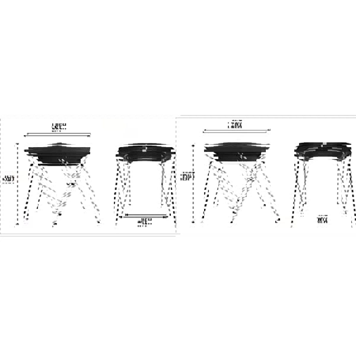Talamex top bimini deluxe 3 arceaux 183 x 170 - 183 x 117cm noir 3