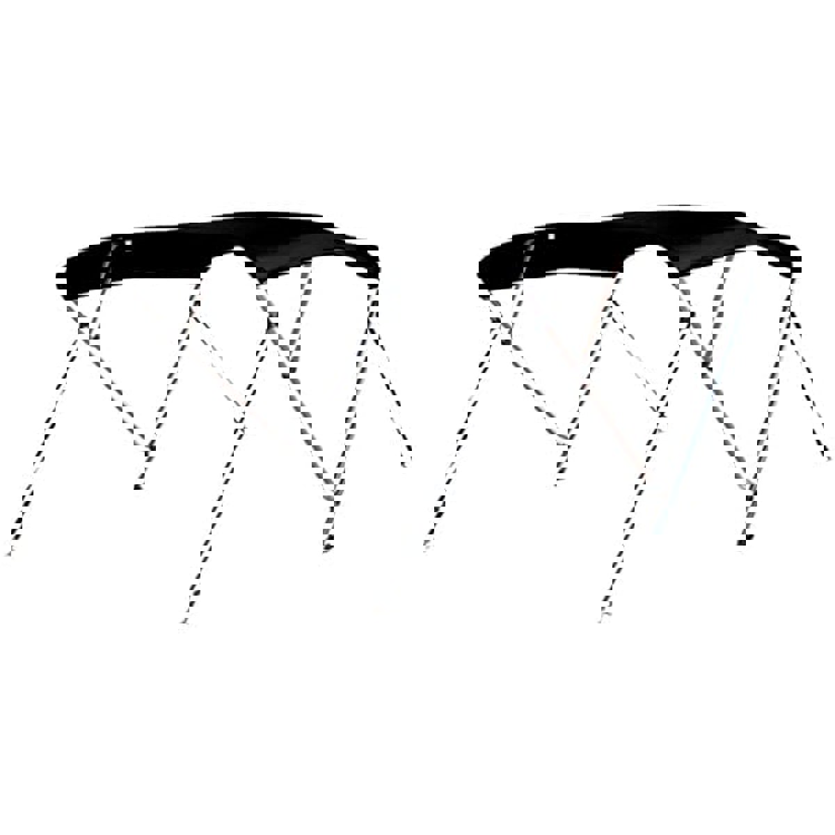 Talamex top bimini deluxe 3 arceaux 183 x 170 - 183 x 117cm noir 4