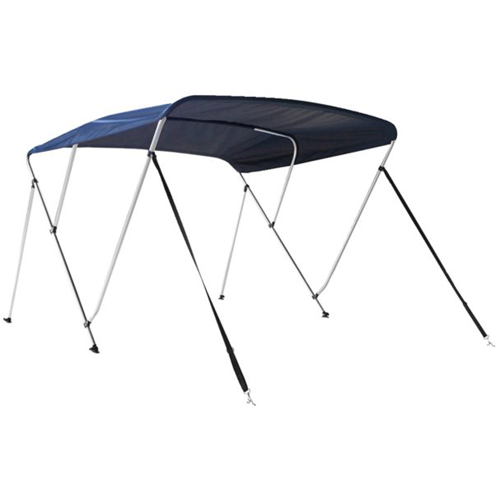 Talamex top bimini deluxe 3 arceaux 183 x 246 - 260 x 117cm bleu marine foto 1