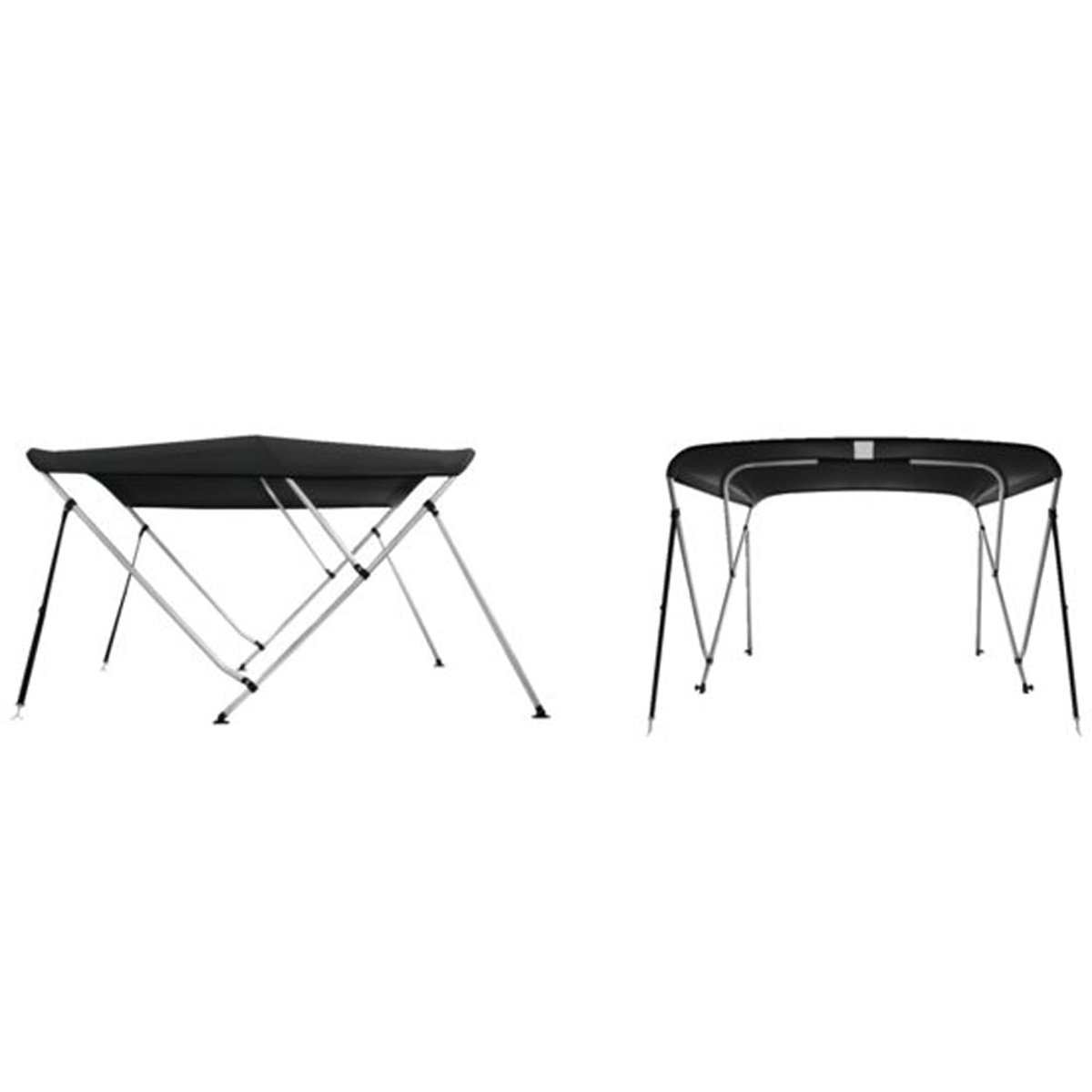 Talamex top bimini deluxe 3 arceaux 183 x 246 - 260 x 117cm bleu marine 6