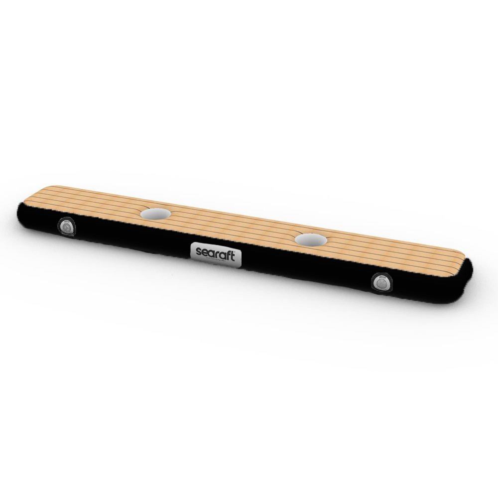 SeaRaft Airstep transom bumper x-large teak deck noir foto 1