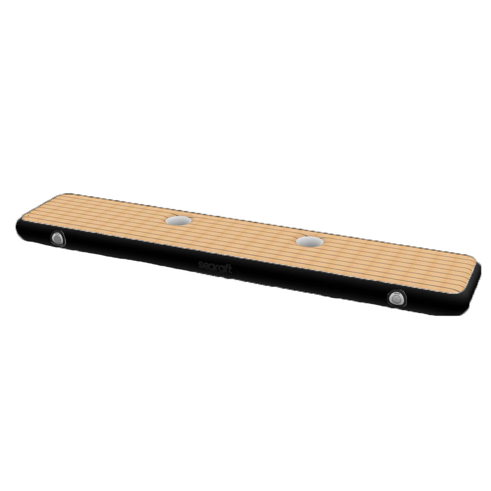 SeaRaft Airstep transom bumper xx-large teak deck noir foto 1