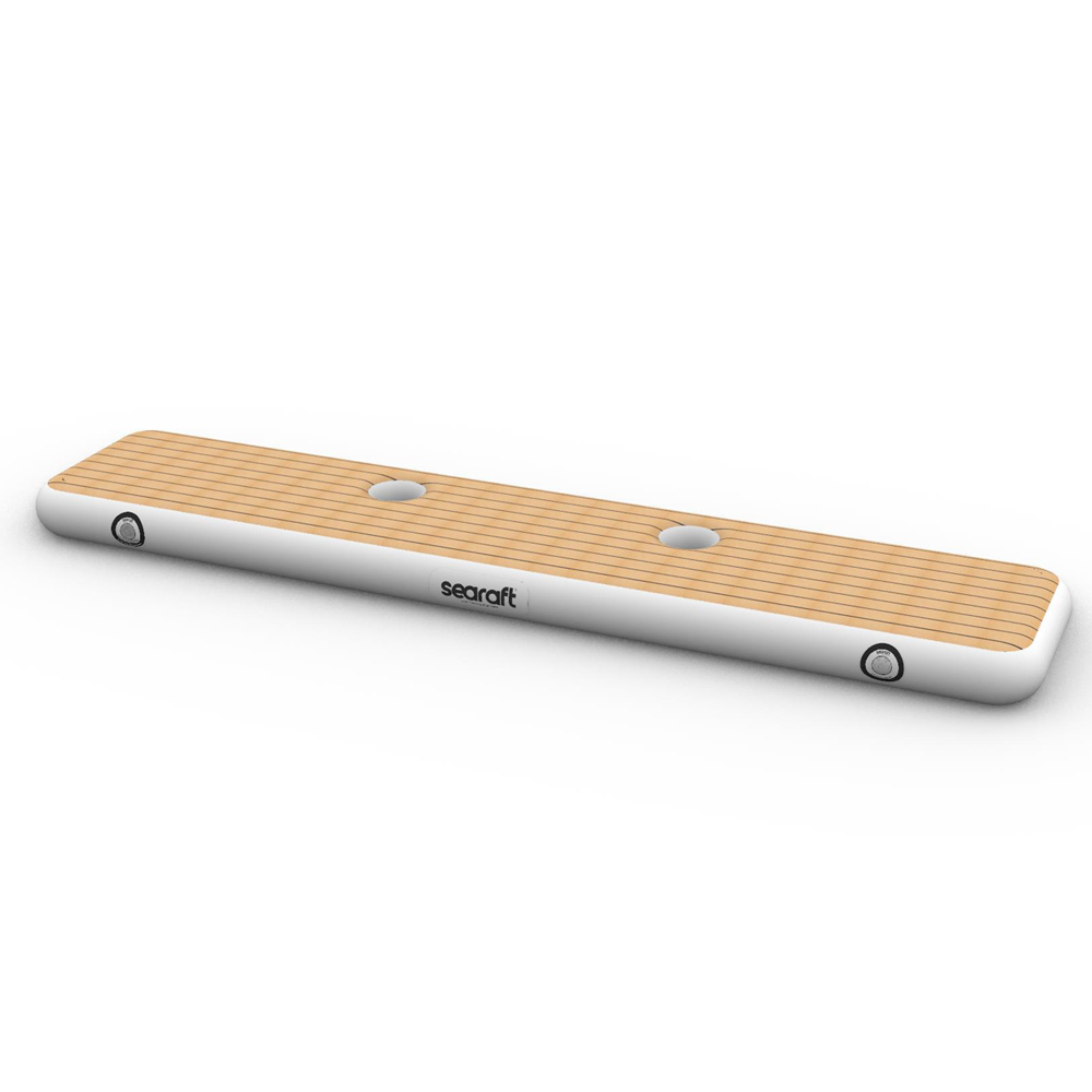 SeaRaft Airstep transom bumper xx-large teak deck gris foto 1