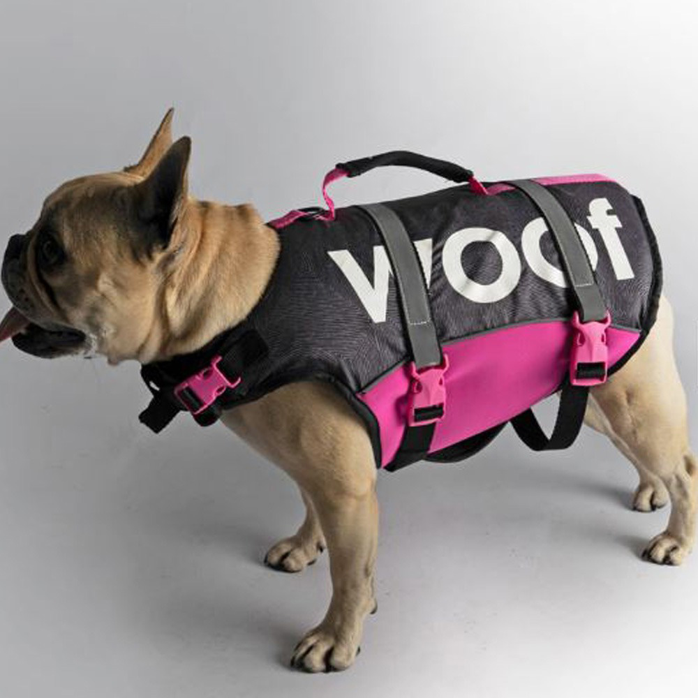 Follow gilet de sauvetage pour chien rose 2