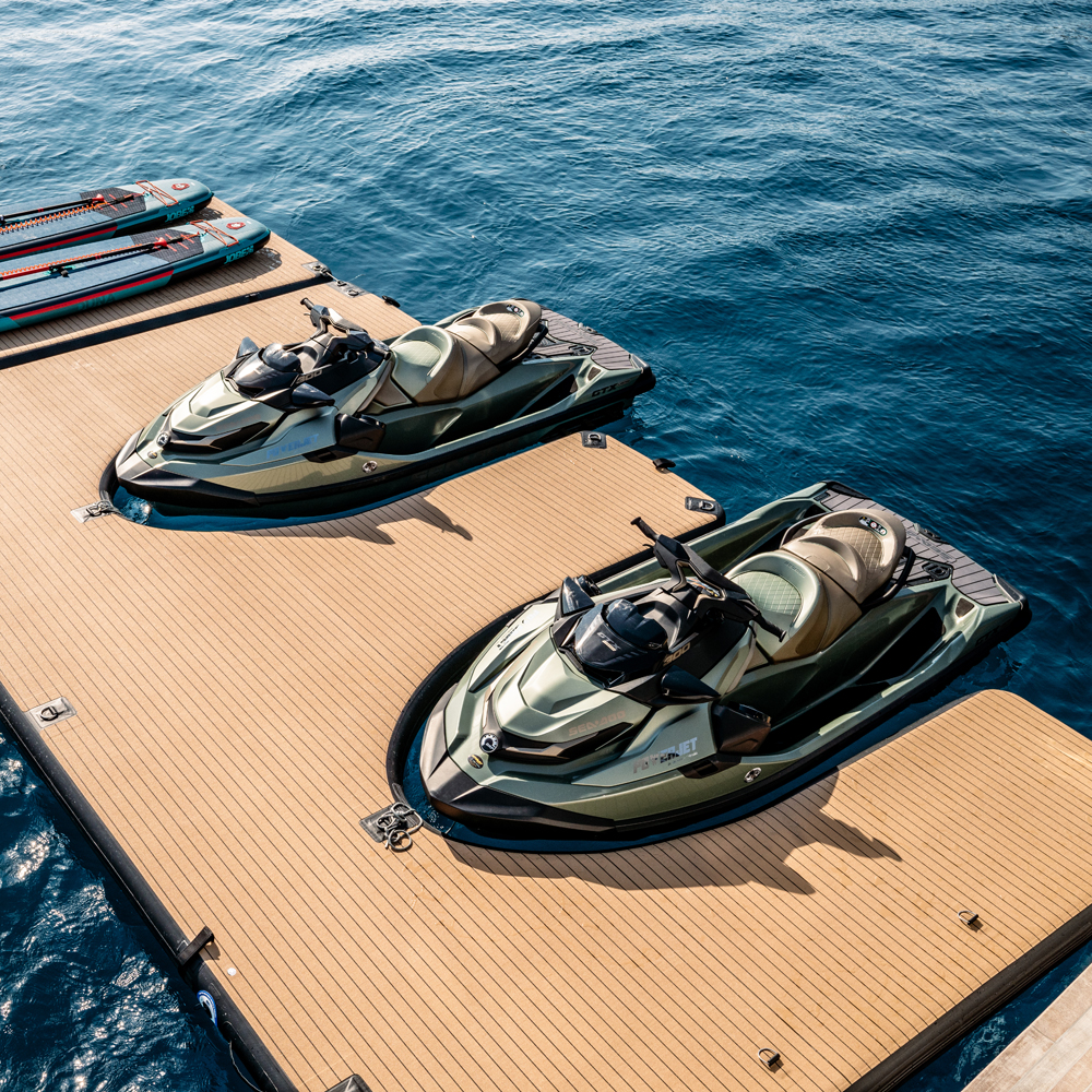 SeaRaft M-Shape jet ski dock gonflable gris 5