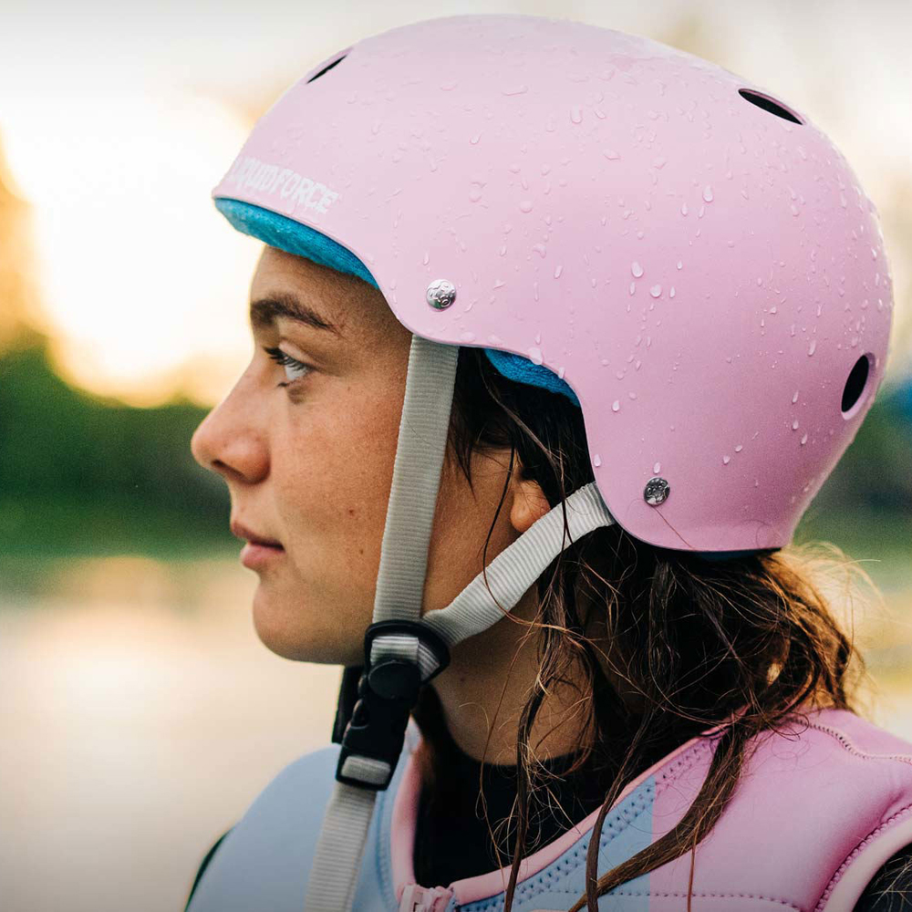 Liquid Force Flash casque de sport nautique violet/rose avec oreillettes 3