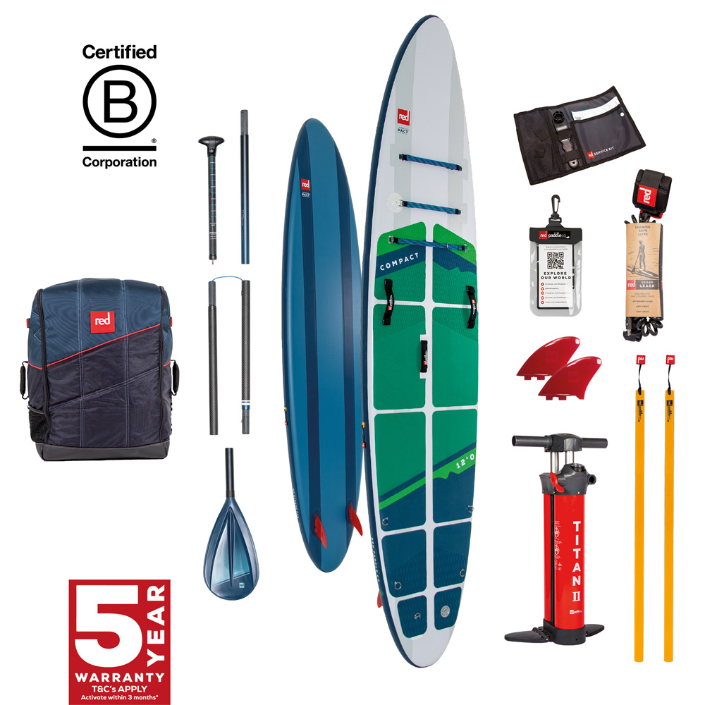 Compact 12.0 pacchetto da SUP gonfiabile blu