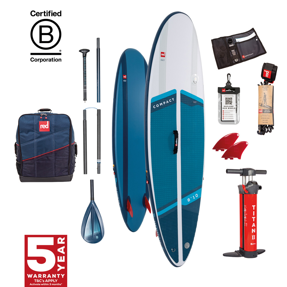 Compact 8.10 pacchetto da SUP gonfiabile blu