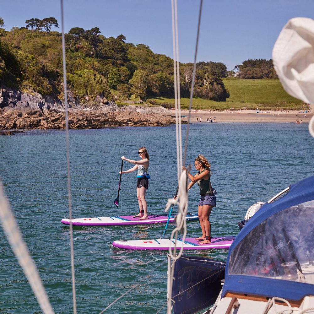 red paddle Hybrid pagaia SUP blu in carbonio regolabile 4