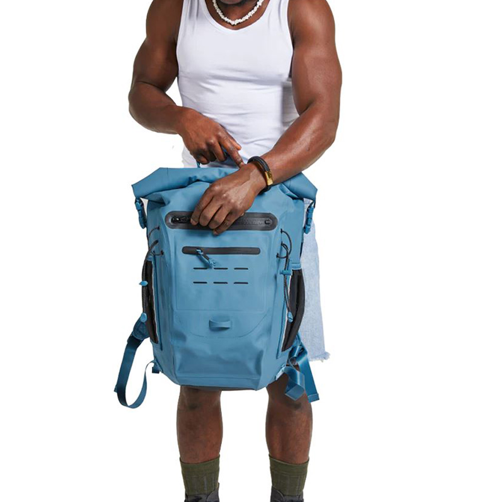 red paddle waterproof adventure backpack 30L blu 7