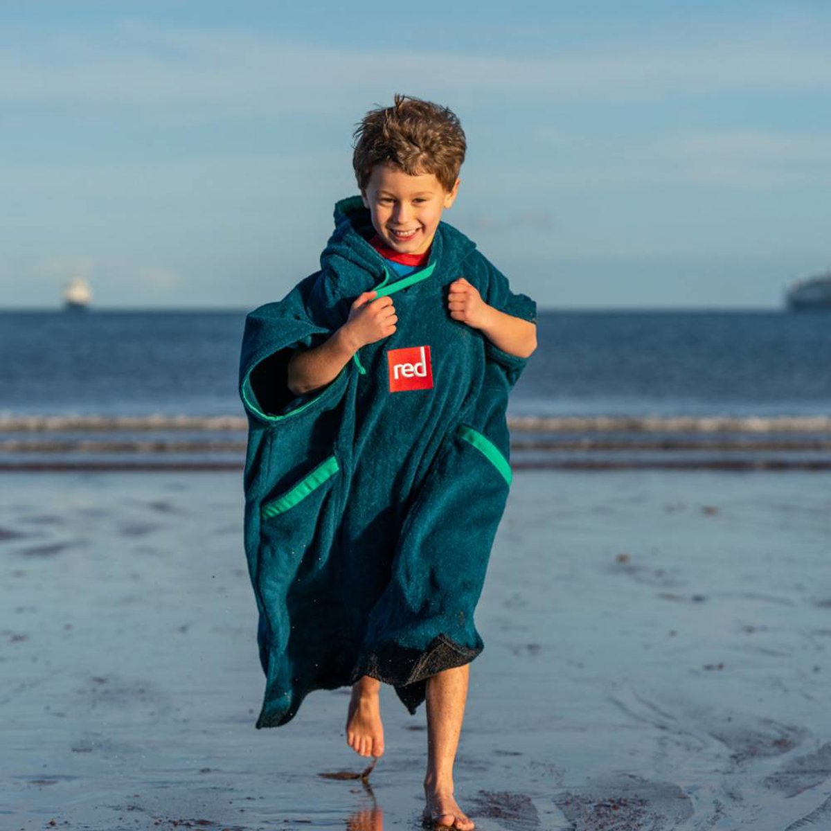 red paddle Lusso poncho da bagno per bambini navy 4