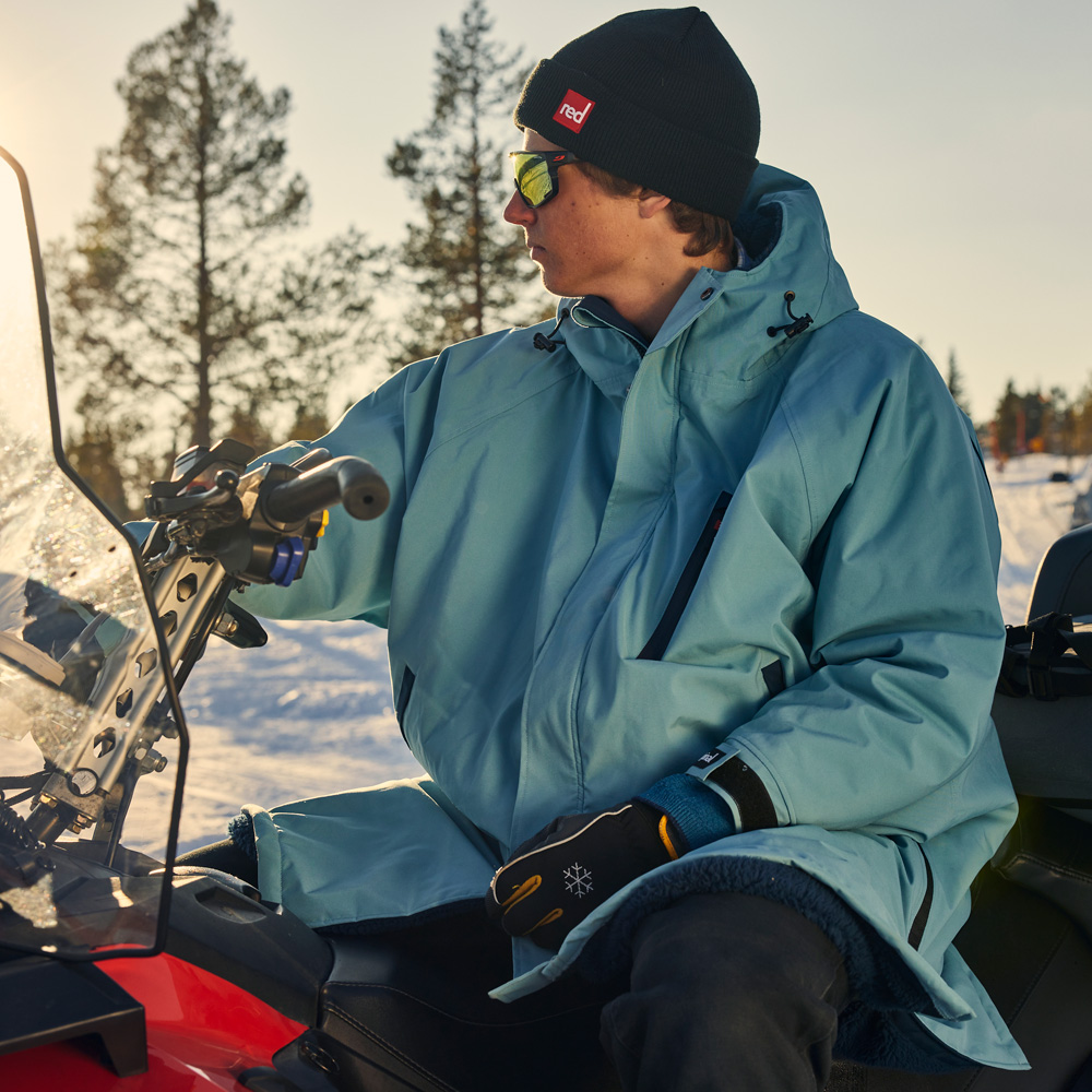 red paddle Pro Change Jacket poncho maniche lunghe blu 4