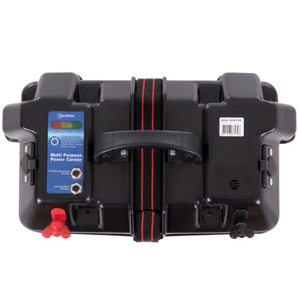 Talamex SCATOLA PER BATTERIA CON CONNESSIONE QUICKFIT MAX 60A & 2X12V E TESTER DI BATTER 4