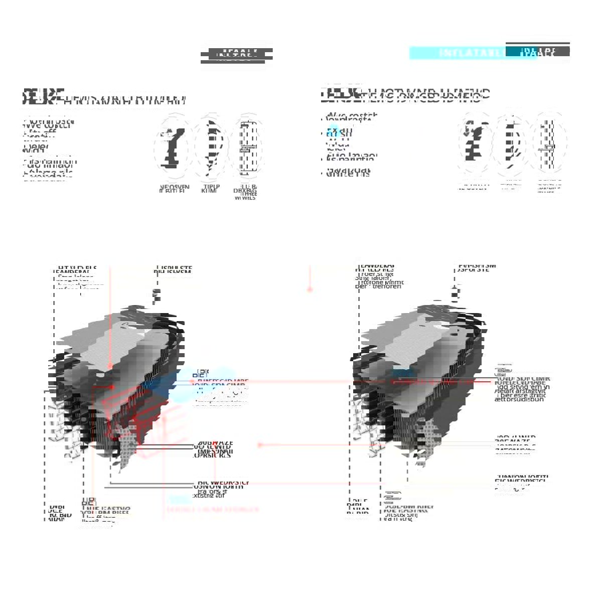 Starboard sup gonfiabile 12.6 touring m deluxe single chamber pacchetto 6