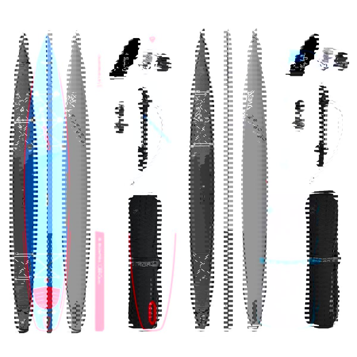 Starboard sup gonfiabile 14.0 touring m deluxe single chamber pacchetto 7