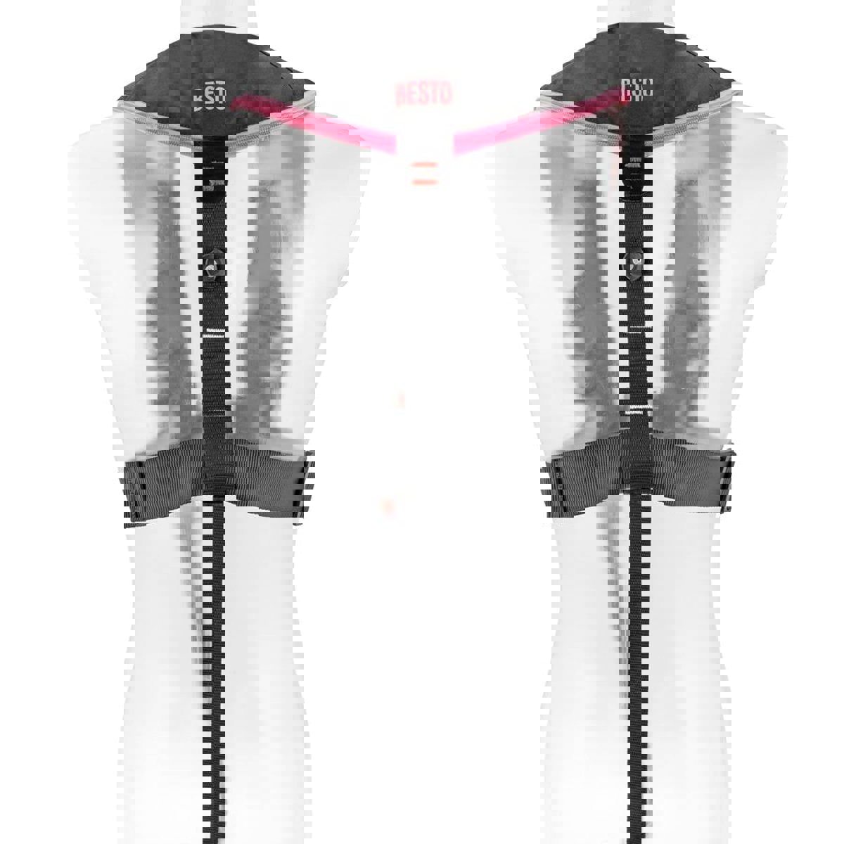 Besto Comfort fit giubbotto di salvataggio automatico 180N mh nero/rosa 6