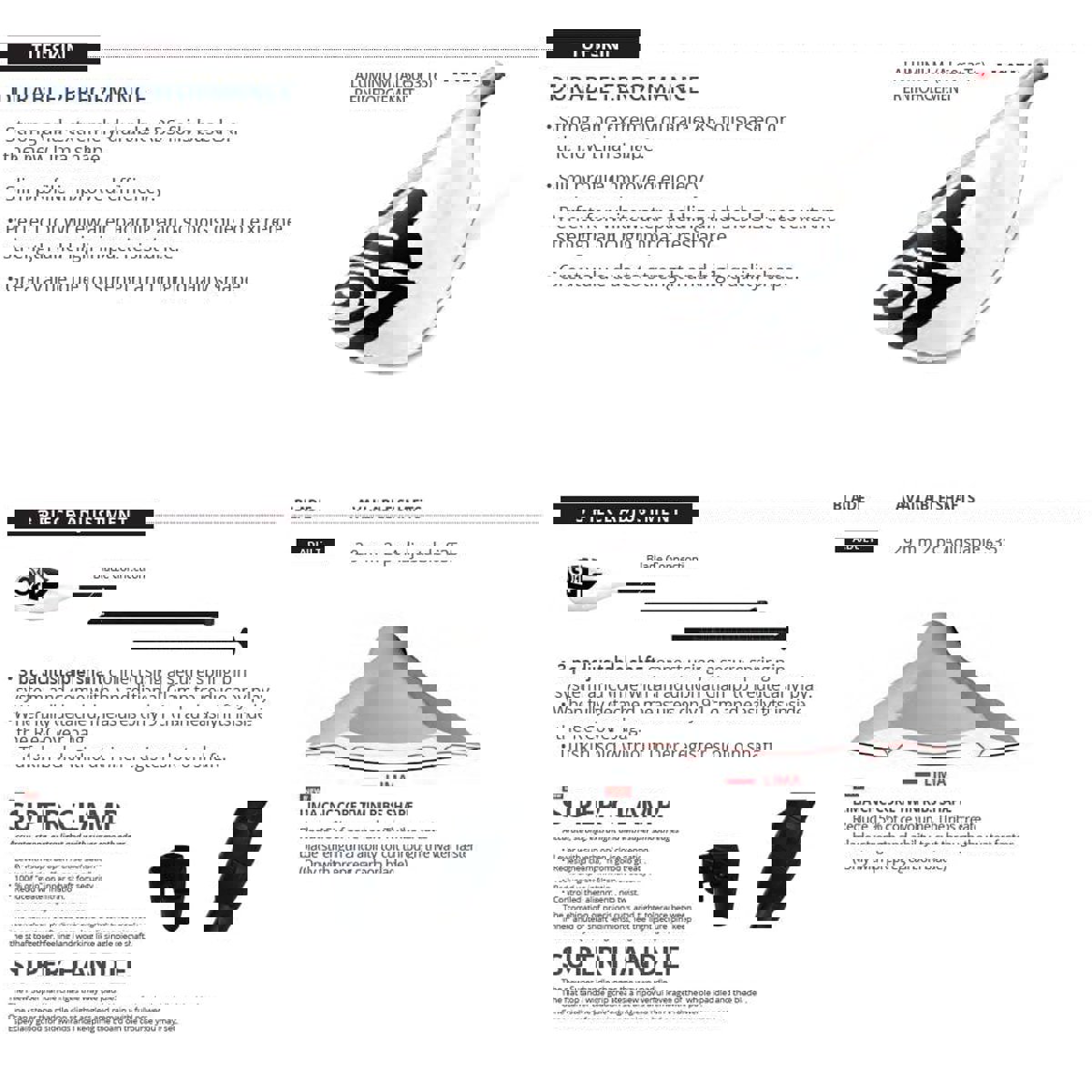 Starboard Lima Tufskin pagaia SUP bianca 2 pezzi 6