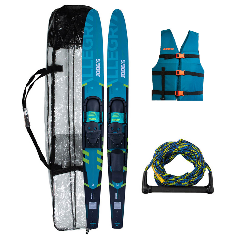 Allegre pacchetto di sci nautico teal 67 pollici