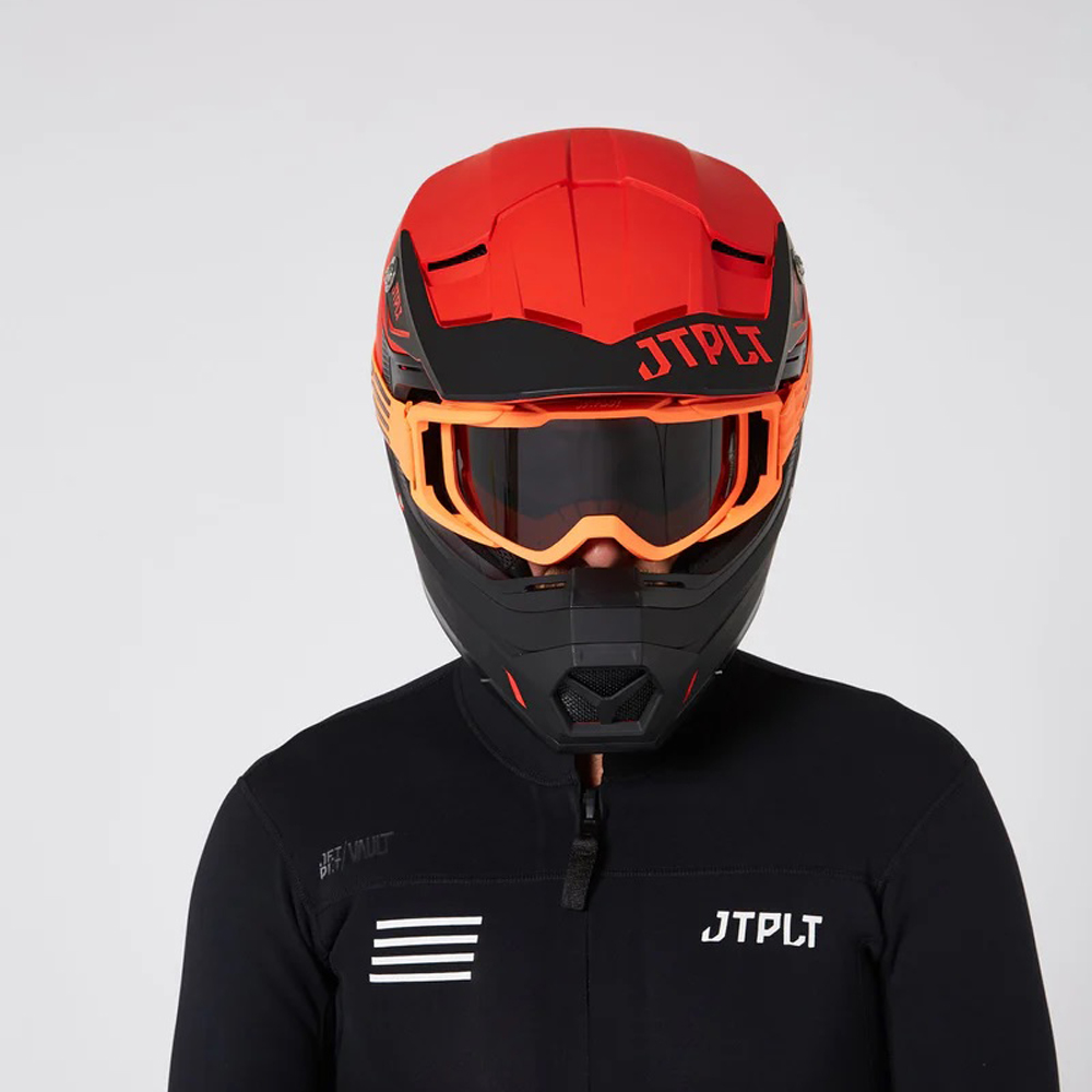 Jetpilot Vault casco da sport acquatici nero/rosso 6
