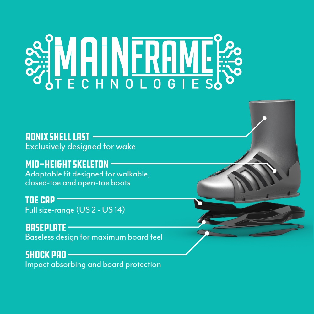 Ronix District 134 cm pacchetto da wakeboard con attacchi District 9